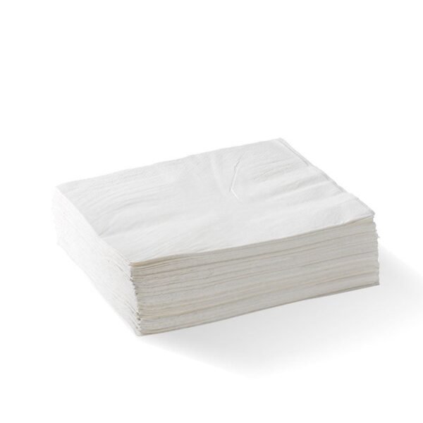 White Wood Pulp 1/4 Fold Lychee Pattern Napkin